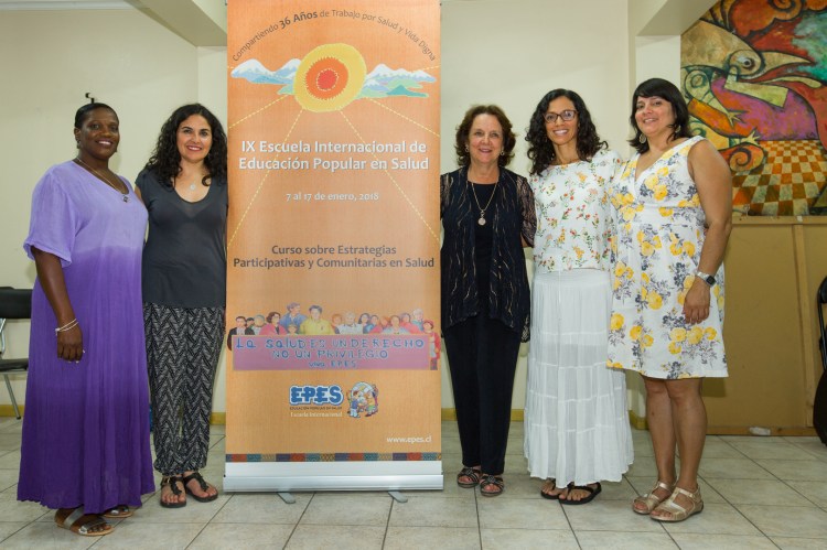 Karen y Angie con mujeres de PR -graduacion.jpg